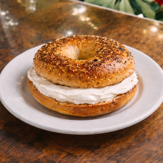 Cream Cheese Everything Bagel.