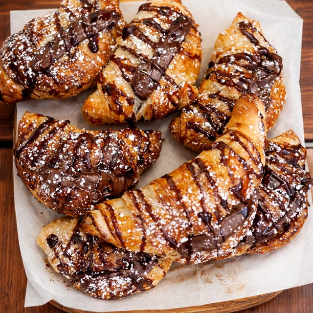 Medialuna con Nutella.
