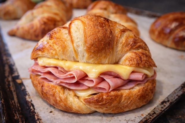 Ham and Cheese Croissant.