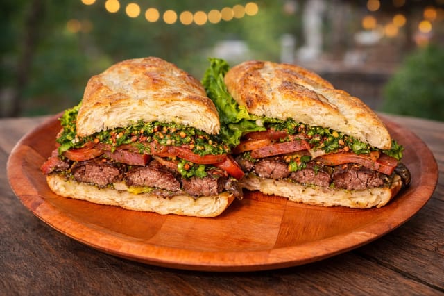 Chimichurri Steak Sandwich.