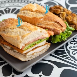 Chicken Milanesa sandwich for 2