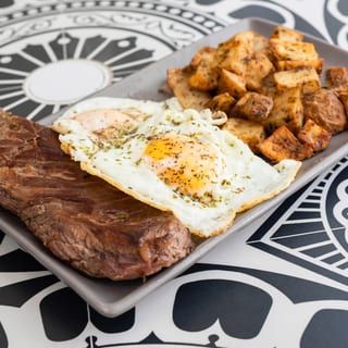 Steak, Eggs, and Potatoes